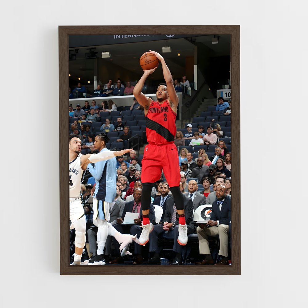 Poster Cj McCollum en Action – affiche Basketball (vue 5)